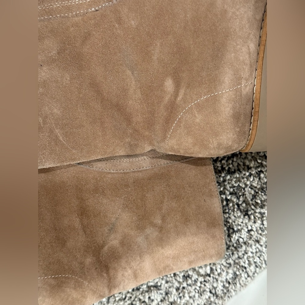 Silent D Nilly platform suede boots in taupe, size 6.5 - Picture 12 of 15